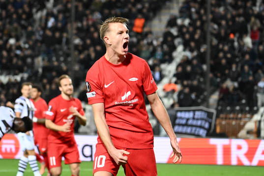 Emil Kornvig of Brann celebrates