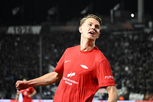 Emil Kornvig of Brann celebrates
