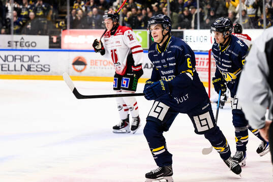 HV71s Lucas Lagerberg jublar