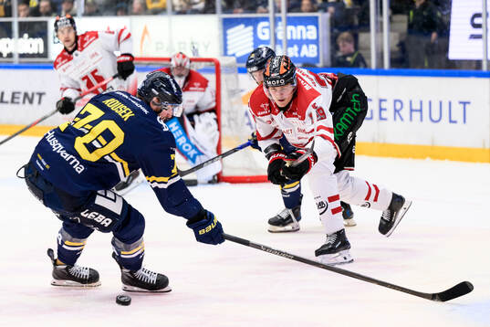 HV71s Lukas Rousek och Örebros Milton Oscarson