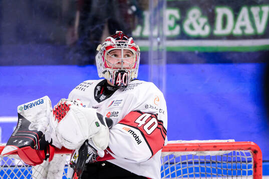 Malmö Redhawks målvakt Oskar Blomgren