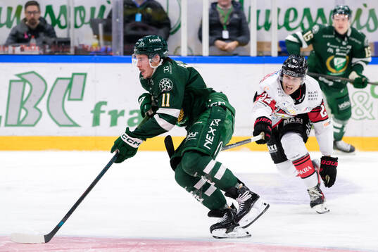 Färjestads Joakim Nygård och Malmö Redhawks Janne