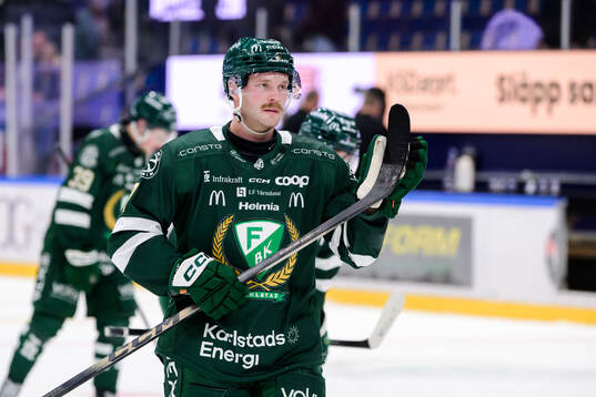 Färjestads Axel Bergkvist deppar