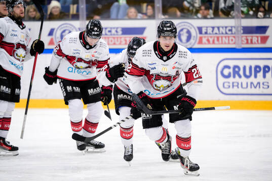 Malmö Redhawks Janne Kuokkanen jublar
