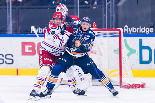 Timrås Marcus Hardegård och Växjös Morgan Anderberg