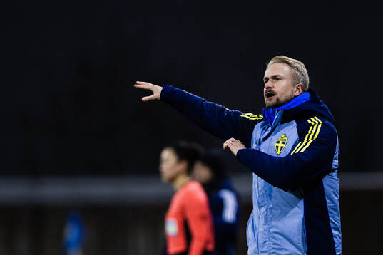 Head coach Pierre Fondin of Sweden