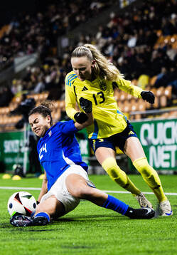 Gaia Distefano of Italy and Matilda Vinberg of Sweden