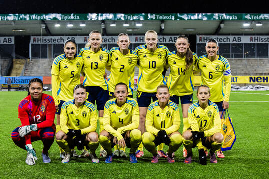 The starting eleven of Sweden