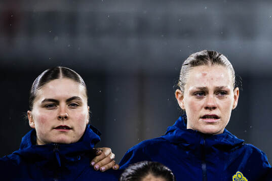 Hanna Wijk and Sofia Reidy of Sweden