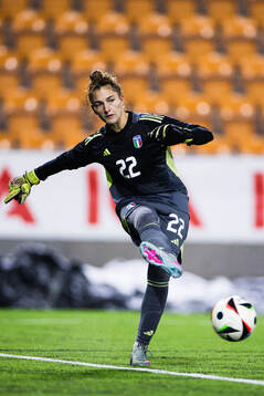 Goalkeeper Astrid Gilardi of Italy