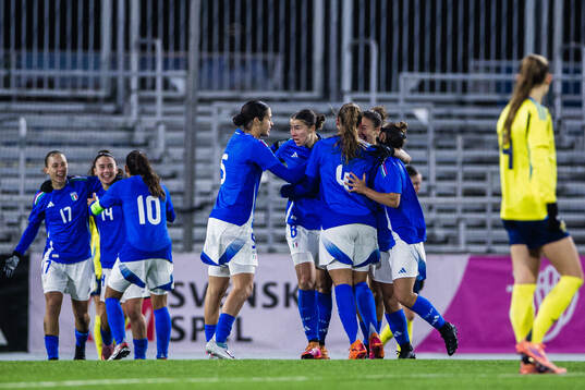 Giorgia Arrigoni of Italy celebrates