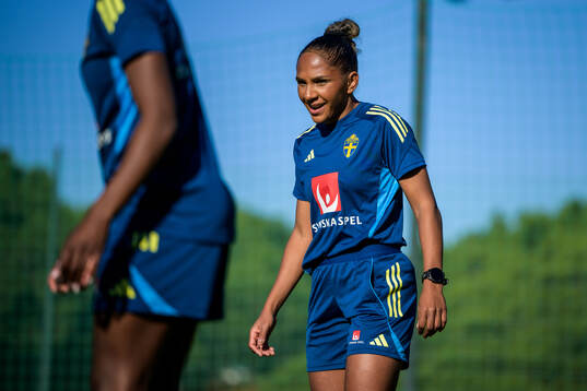 Madelen Janogy of the women's national football team of