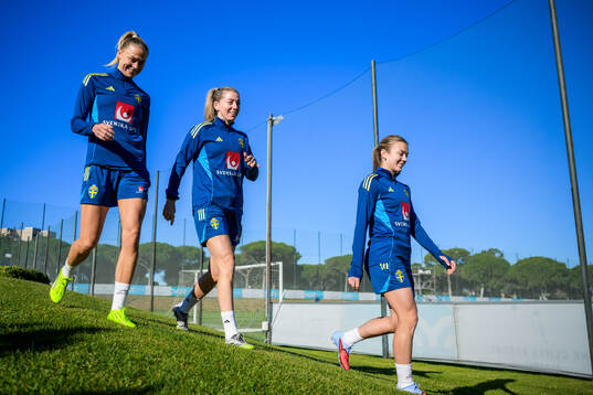 Fridolina Rolfö, Linda Sembrant and Beata Olsson of the