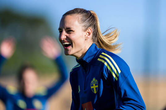 Nathalie Björn of the women's national football team of