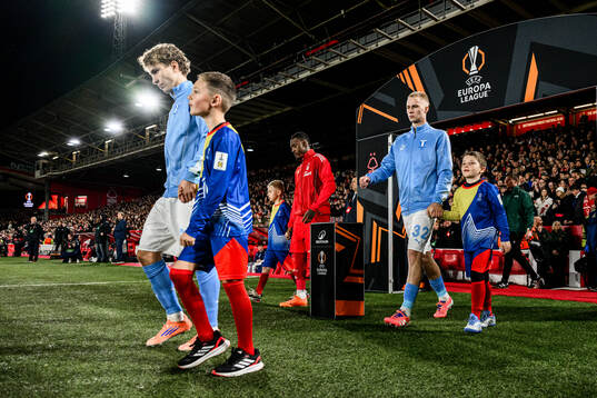 Hugo Bolin and Daniel Gudjohnsen of Malmö FF