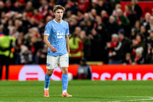 Hugo Bolin of Malmö FF looks dejected