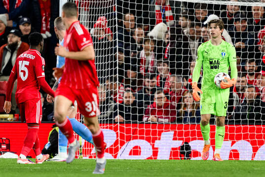 Goalkeeper Melker Ellborg of Malmö FF