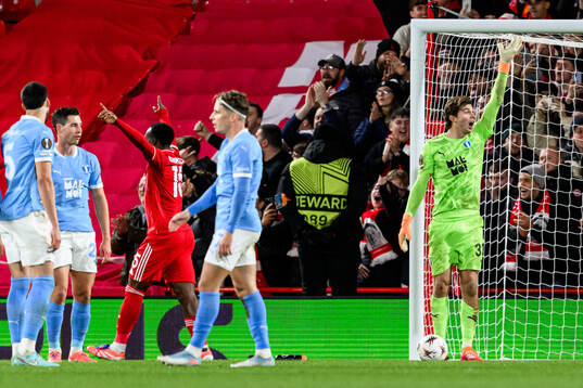 Goalkeeper Melker Ellborg of Malmö FF