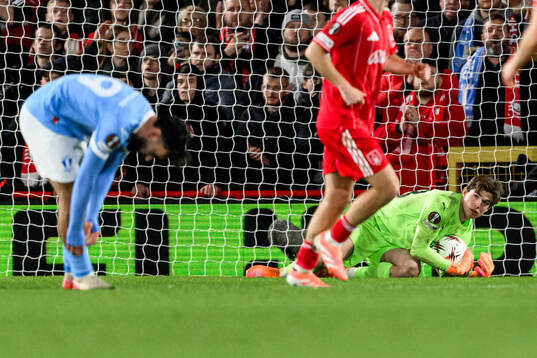 Goalkeeper Melker Ellborg of Malmö FF
