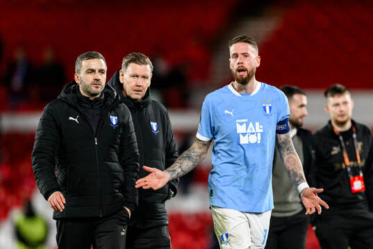 Pontus Jansson of Malmö FF looks dejected