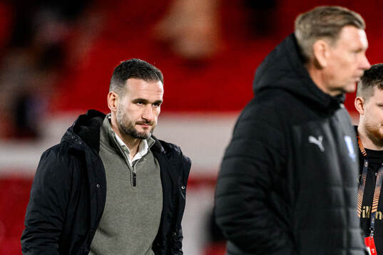 Head coach Anes Mravac of Malmö FF looks dejected