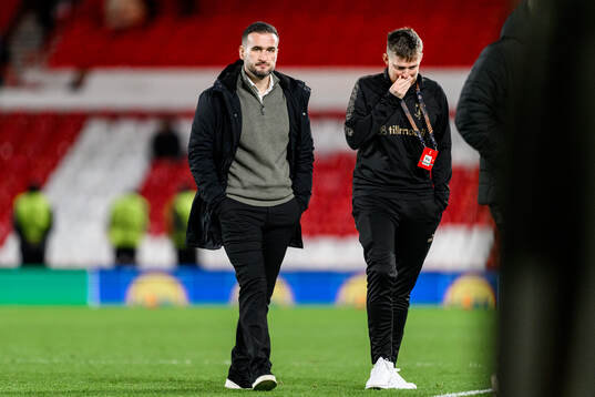 Head coach Anes Mravac of Malmö FF looks dejected