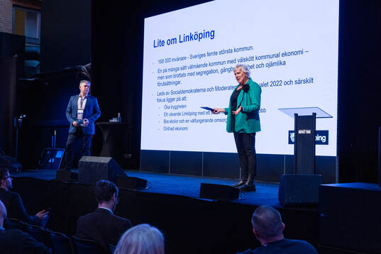 e vice ordförande i Linköpings kommun och Kristina Edlund