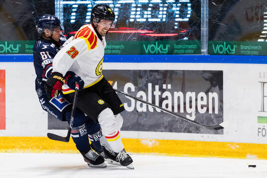 Linköpings Markus Ljungh och Brynäs Johannes Kinnvall
