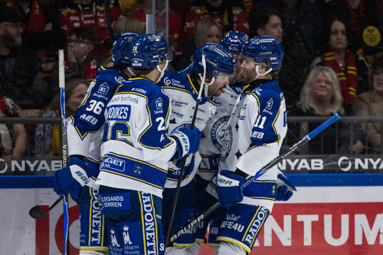 Leksands Nolan Stevens jublar