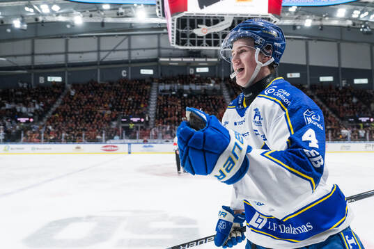 Leksands Tinus Luc Koblar jublar