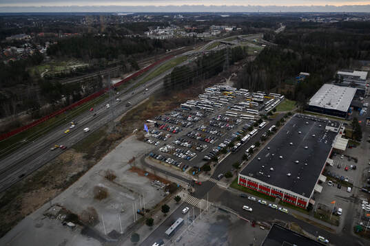 Utredningsområdet i Kista där Stockholm Stad och Svenska