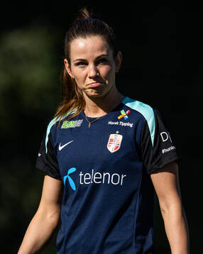 Tuva Hansen of the Norwegian women's national football team