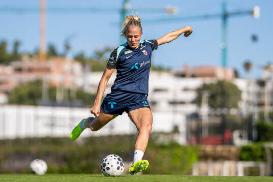 Guro Bergsvand of the Norwegian women's national football