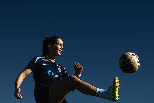 Tuva Hansen of the Norwegian women's national football team