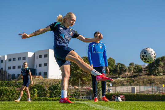 Emilie Joramo of the Norwegian women's national football