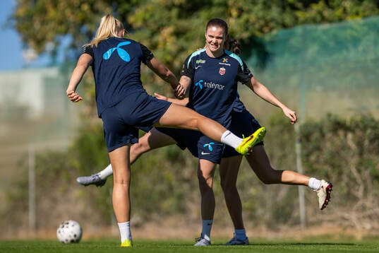 Signe Gaupset of the Norwegian women's national football