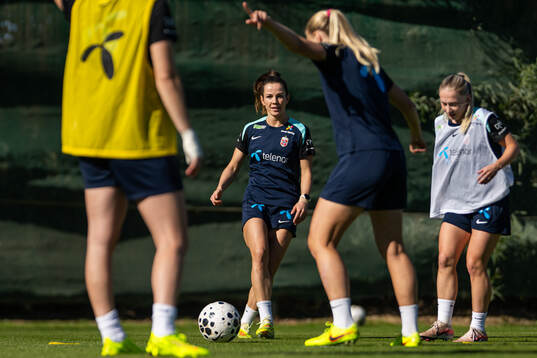 Tuva Hansen of the Norwegian women's national football team