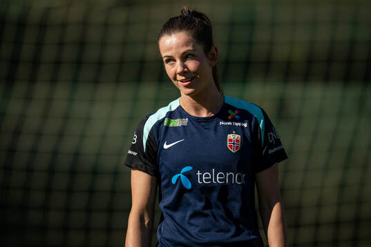 Tuva Hansen of the Norwegian women's national football team