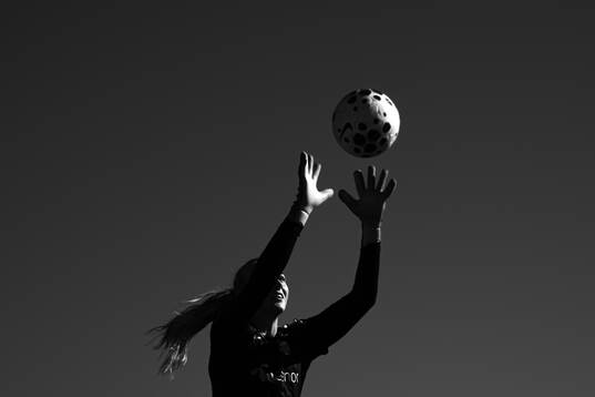Goalkeeper Selma Panengstuen of the Norwegian women's