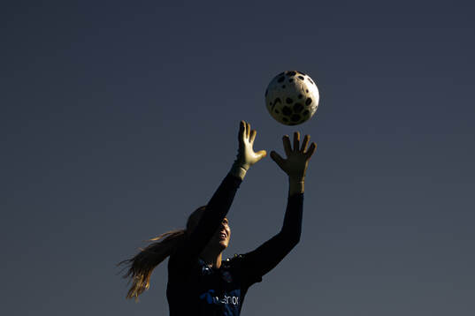 Goalkeeper Selma Panengstuen of the Norwegian women's