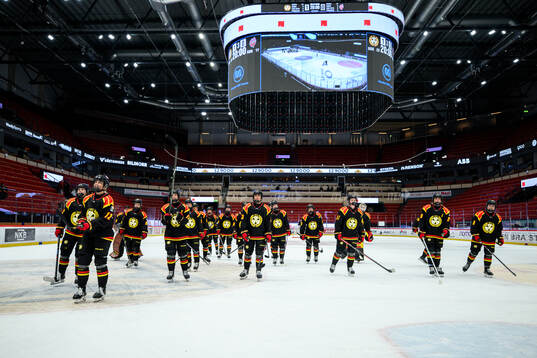 Brynäs spelare jublar