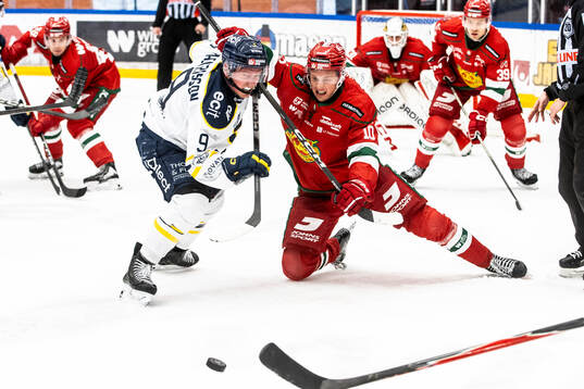 Södertäljes Patrik Zackrisson och Moras Karl Smedberg