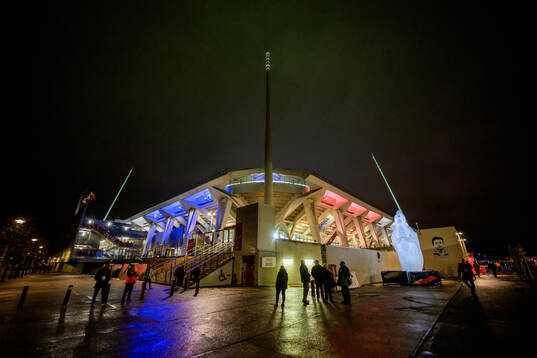 Exterior view of Stade Auguste-Delaune aheaf of the Women's