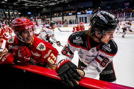 Kalmars Matt Fonteyne och Nybros Tim Lindfors