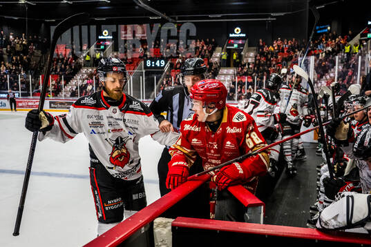 Nybros Joachim Rohdin och Kalmars Eddie Levin