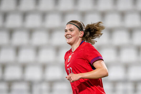 Signe Gaupset of Norway celebrates