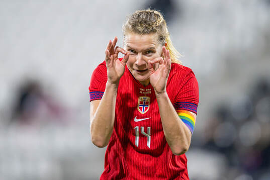 Ada Hegerberg of Norway celebrates