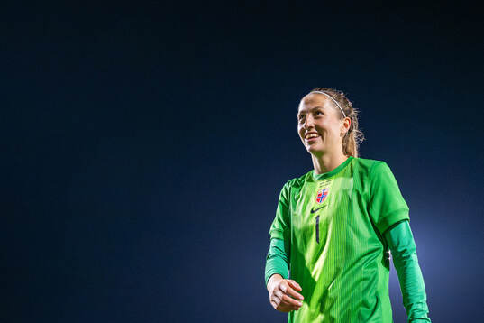 Goalkeeper Cecilie Fiskerstrand of Norway