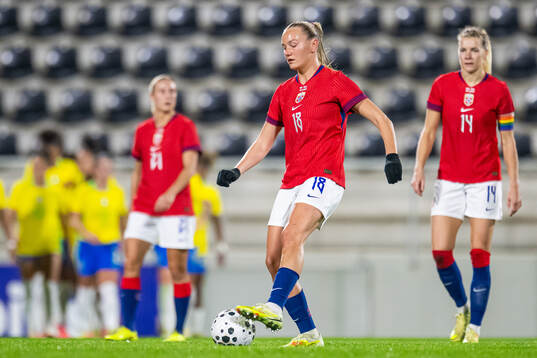 Frida Maanum of Norway looks dejected