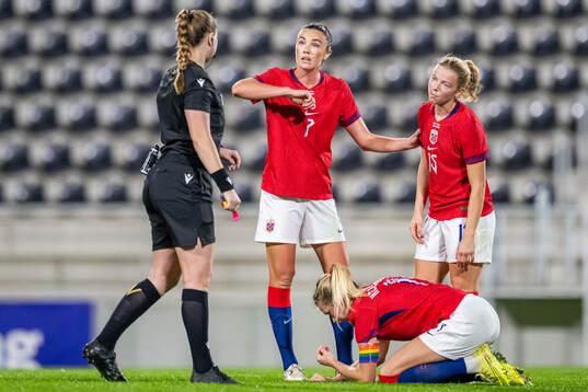Ingrid Syrstad Engen, Ada Hegerberg and Justine Kielland of